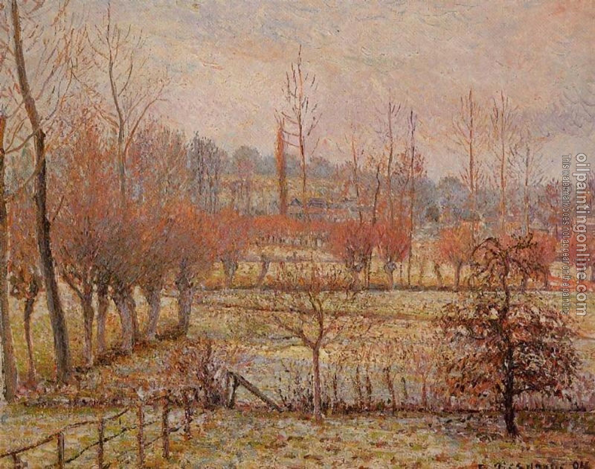 Pissarro, Camille - Hoarfrost, Morning